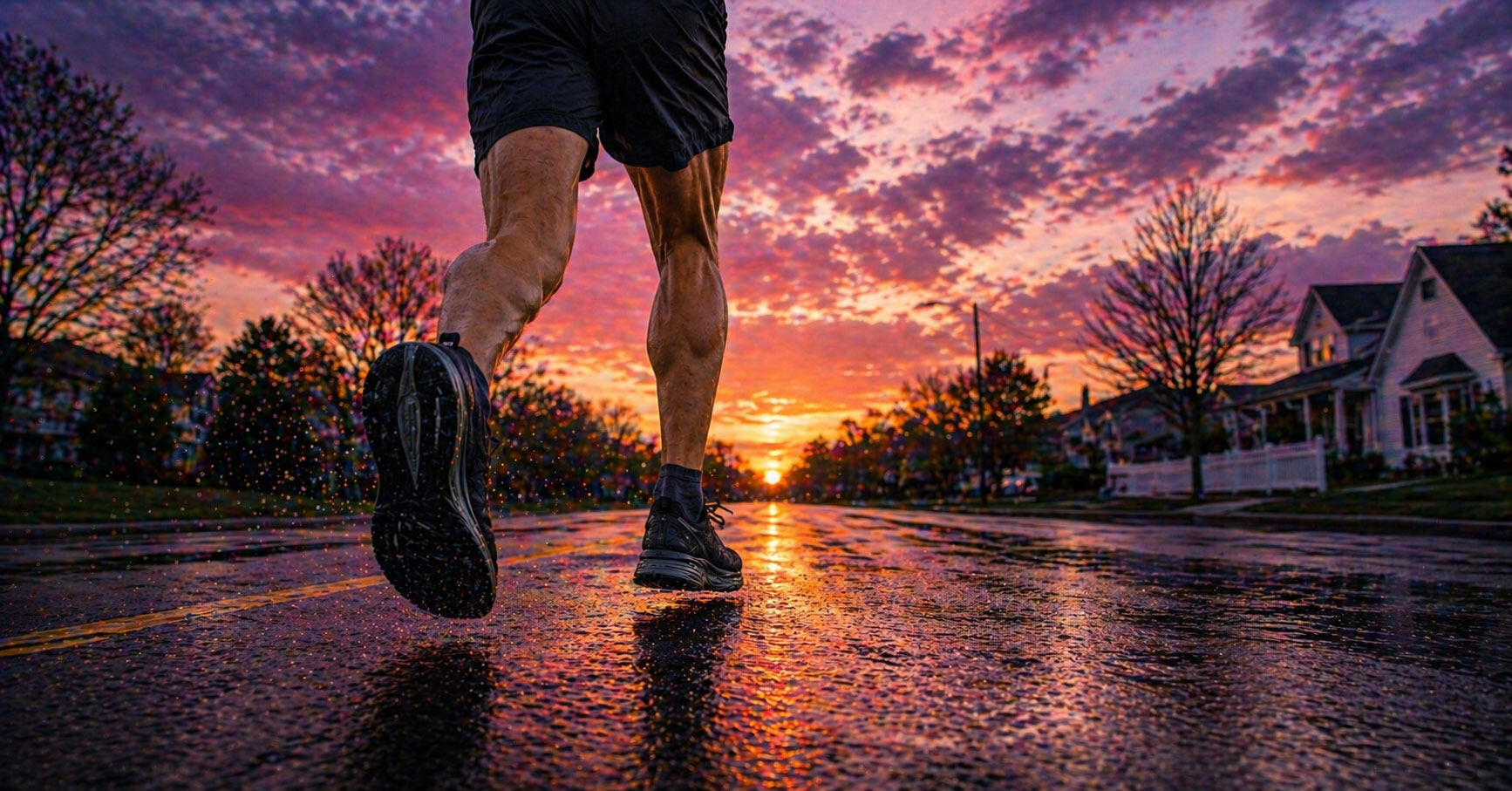 Michael Baker, ISSA Certified Running Coach, on a long training run