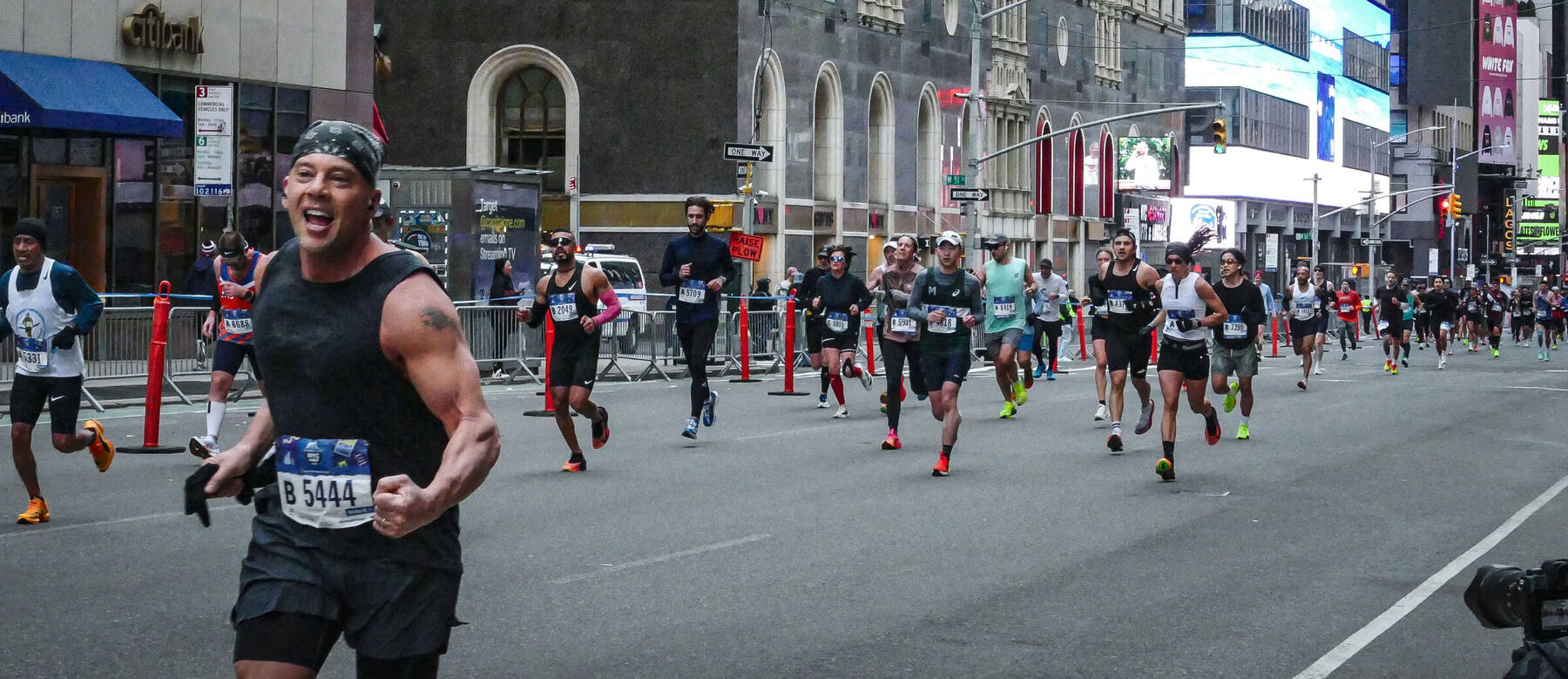 Michael Baker running a marathon