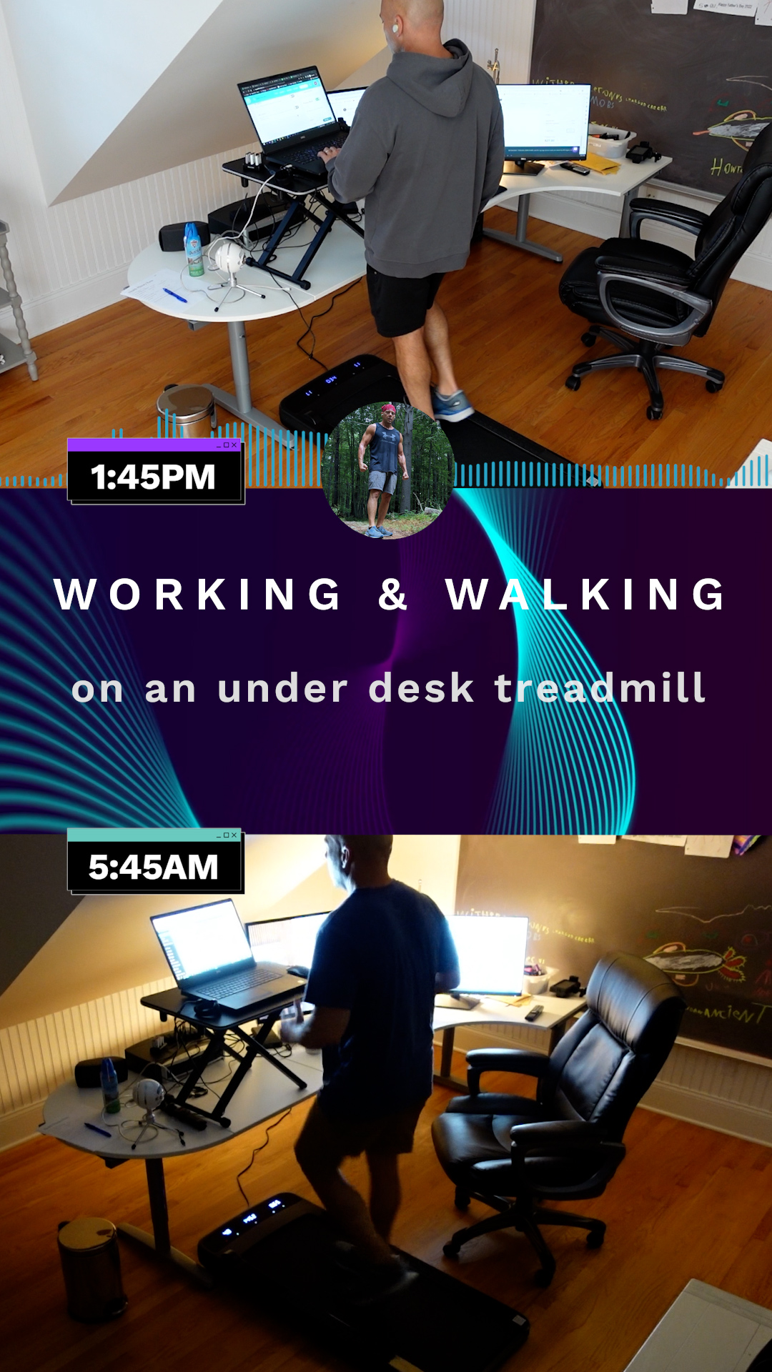 Featured image for “Working & walking on an under desk treadmill #WFH”