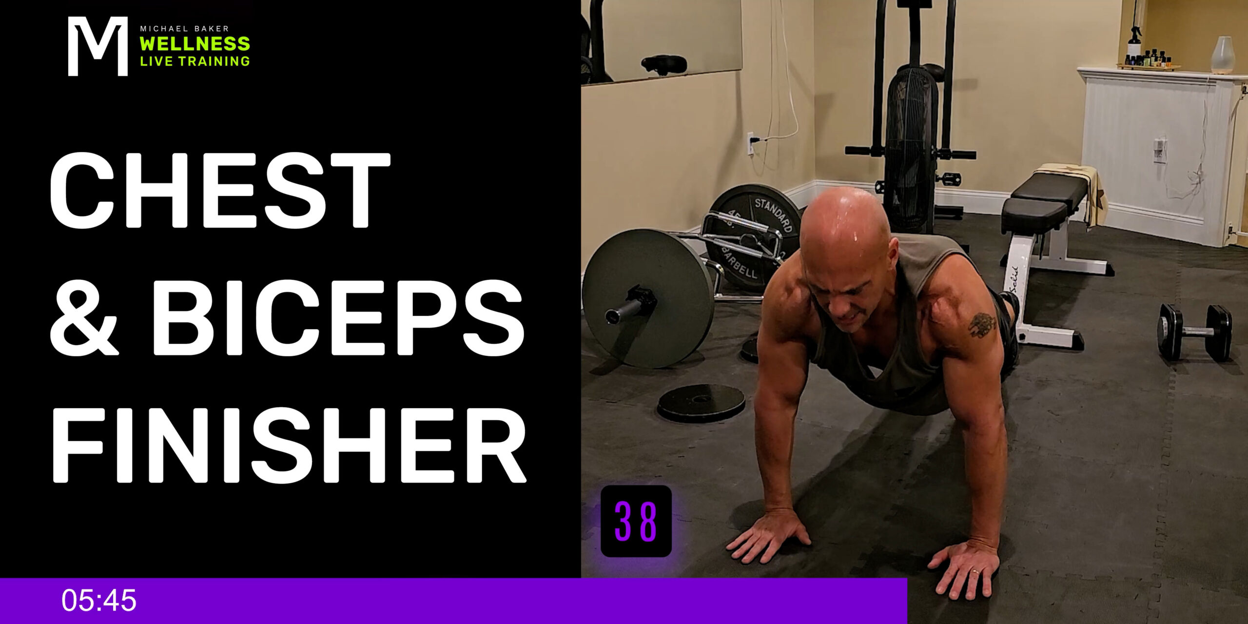 Featured image for “Workout: Chest & Biceps Finisher – The Ultimate Pump – Body Weight & Iron Master Dumbbells”