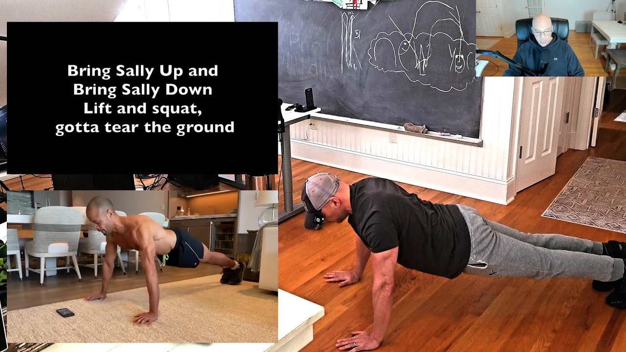 Featured image for “Bring Sally Up David Goggins Pushup Challenge Follow Along + 100 Rep Set – Work From Home Workout”